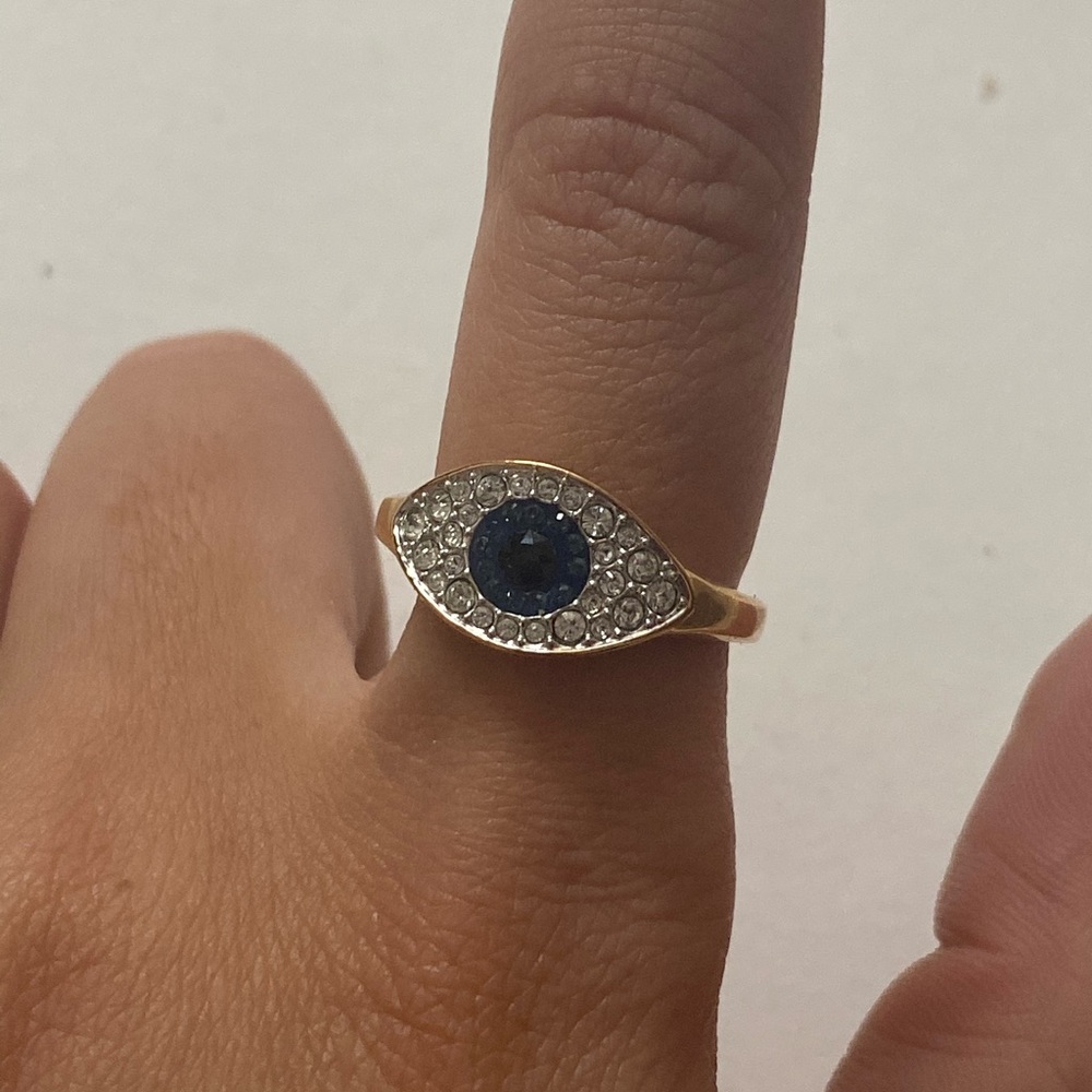 Swarovski Evil Eye Ring , Pendant & Chain